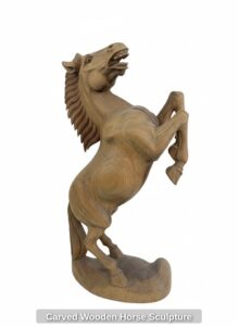 Carved-Wooden-Horse-Sculpture
