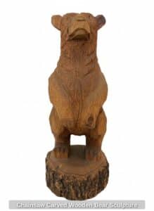 Chainsaw-Carved-Wooden-Bear-Sculpture