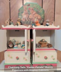 Charming-Tails-Easter-Parade-Bunny-Figurines-with-Display-Cabinets
