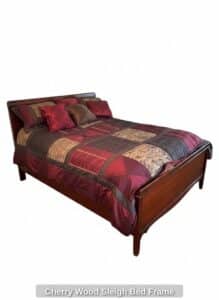 Cherry-Wood-Sleigh-Bed-Frame-second-image