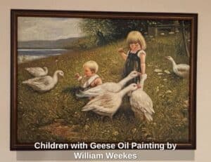 Children-with-Geese-Oil-Painting-by-William-Weekes