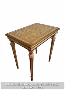 Chinese-Chinoiserie-Walnut-Dressing-Table-and-Stool-s