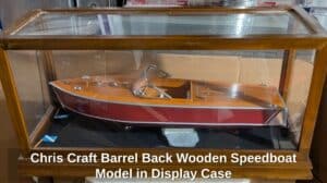 Chris-Craft-Barrel-Back-Wooden-Speedboat-Model-in-Display-Case