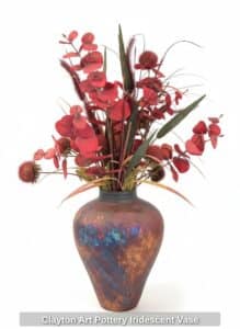 Clayton-Art-Pottery-Iridescent-Vase