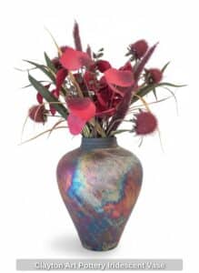 Clayton-Art-Pottery-Iridescent-Vase-second-image