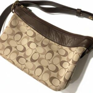 Coach-Signature-Jacquard-Hobo-Bag-with-Metallic-Threads-and-Matching-Wallet-second-image