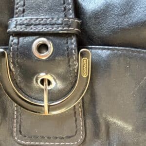 Coach-Soho-Black-Leather-Buckle-Shoulder-Bag-second-image