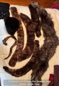 Collection-of-Vintage-Fur-Scarves-and-Stoles-Mink-Fox