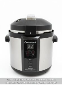 Crock-Pot-Slow-Cooker-Cuisinart-Electric-Pressure-Cooker-and-Simply-Ming-Air-Fryer-second-image