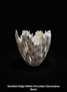 Deckled-Edge-White-Porcelain-Decorative-Bowl