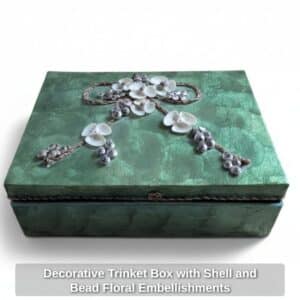 Decorative-Trinket-Box-with-Shell-and-Bead-Floral-Embellishments