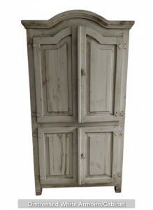 Distressed-White-Armoire-or-Cabinet