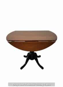 Drop-Leaf-Pedestal-Dining-Table