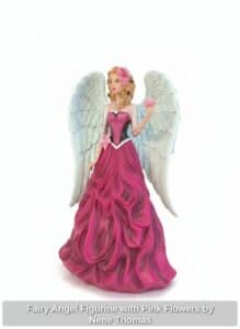 Fairy-Angel-Figurine-with-Pink-Flowers-by-Nene-Thomas