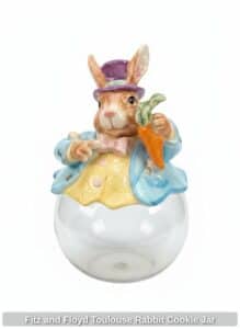 Fitz-and-Floyd-Toulouse-Rabbit-Cookie-Jar