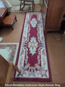 Floral-Medallion-Aubusson-Style-Runner-Rug