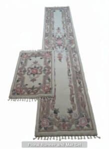 Floral-Runner-and-Mat-Set