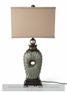 Fluted-Ceramic-Table-Lamp-with-Nautilus-Shell-Design
