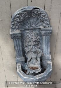 Fountain-Wall-Plaque-with-Angel-and-Floral-Motif
