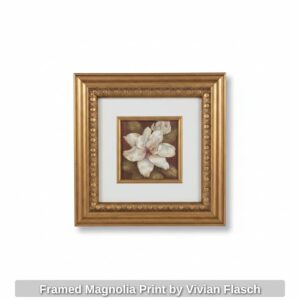 Framed-Magnolia-Print-by-Vivian-Flasch