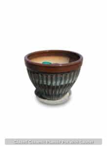 Glazed-Ceramic-Planter-Pot-with-Saucer
