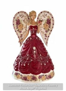 Hamilton-Collection-Sparkling-Country-Rose-Angel-Figurine
