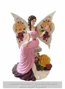 Hamilton-Collection-Sparkling-Country-Rose-Angel-Figurine-sixth-image