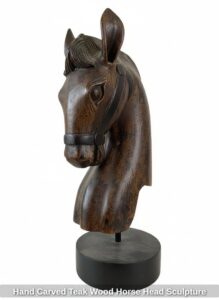 Hand-Carved-Teak-Wood-Horse-Head-Sculpture-second-image