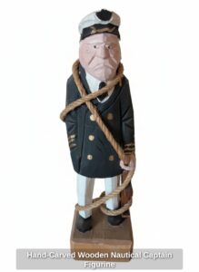 Hand-Carved-Wooden-Nautical-Captain-Figurine
