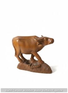 Hand-Carved-Wooden-Water-Buffalo-Figurine