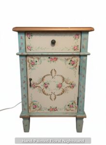 Hand-Painted-Floral-Nightstand