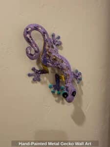 Hand-Painted-Metal-Gecko-Wall-Art