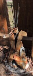 Handmade-Metal-and-Burlap-Yard-Art-Sculpture