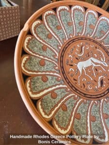 Handmade-Rhodes-Greece-Pottery-Plate-by-Bonis-Ceramics-second-image