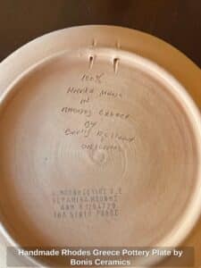Handmade-Rhodes-Greece-Pottery-Plate-by-Bonis-Ceramics-third-image