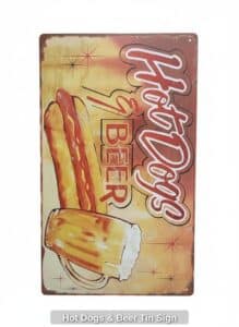 Hot-Dogs-Beer-Tin-Sign