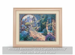 Howard-Behrens-Villa-Cipriani-Archway-Print-with-Mat-and-Frame