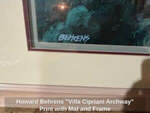 Howard-Behrens-Villa-Cipriani-Archway-Print-with-Mat-and-Frame-second-image