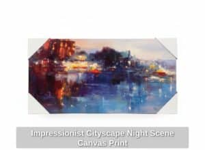 Impressionist-Cityscape-Night-Scene-Canvas-Print