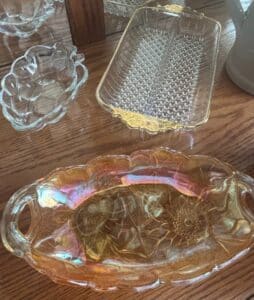 Indiana-Glass-Company-Pretzel-Pattern-Marigold-Carnival-Glass-Celery-Dish