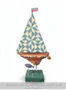 Jim-Shore-Shorelights-Cutting-Waves-Boat-Plate-Figurine