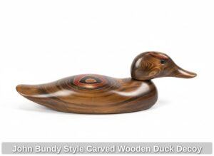 John-Bundy-Style-Carved-Wooden-Duck-Decoy