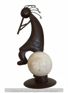 Kokopelli-Metal-Figurine-with-Sphere