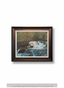 Landscape-Painting-of-a-Waterfall