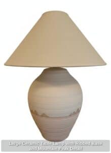 Large-Ceramic-Table-Lamp-with-Ribbed-Base-and-Mountain-Peak-Detail