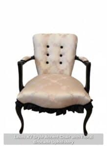 Louis-XV-Style-Accent-Chair-with-Floral-Brocade-Upholstery