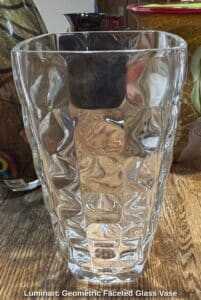 Luminarc-Geometric-Faceted-Glass-Vase