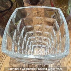 Luminarc-Geometric-Faceted-Glass-Vase-second-image