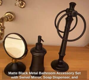 Matte-Black-Metal-Bathroom-Accessory-Set-with-Swivel-Mirror-Soap-Dispenser-and-Towel-Ring