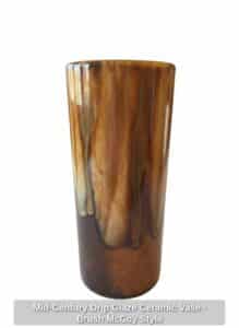 Mid-Century-Drip-Glaze-Ceramic-Vase-Brush-McCoy-Style